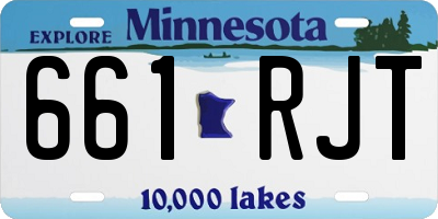 MN license plate 661RJT