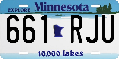 MN license plate 661RJU