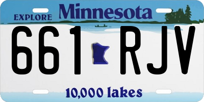 MN license plate 661RJV