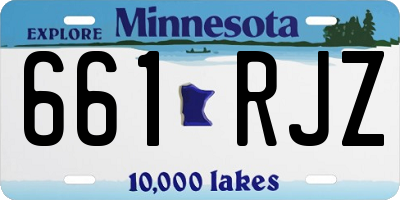 MN license plate 661RJZ