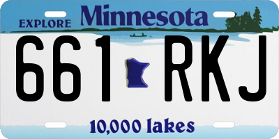 MN license plate 661RKJ