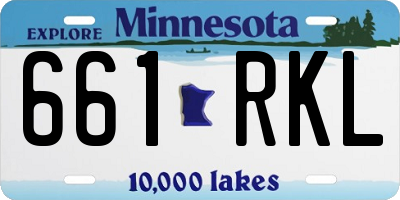 MN license plate 661RKL