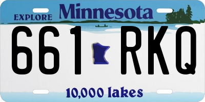MN license plate 661RKQ