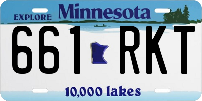 MN license plate 661RKT