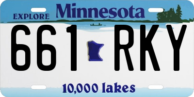 MN license plate 661RKY