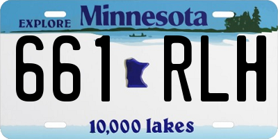 MN license plate 661RLH