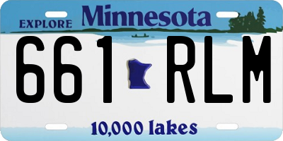 MN license plate 661RLM