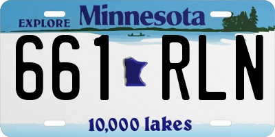 MN license plate 661RLN