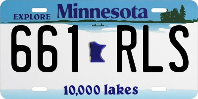 MN license plate 661RLS
