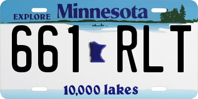 MN license plate 661RLT