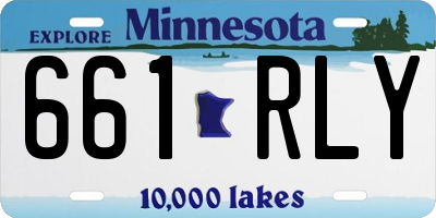 MN license plate 661RLY