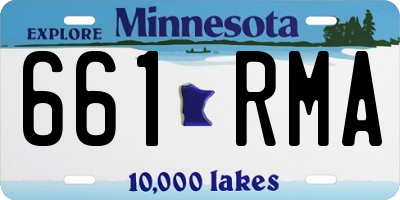 MN license plate 661RMA
