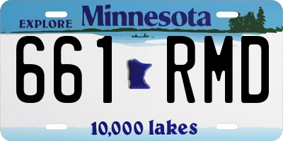 MN license plate 661RMD