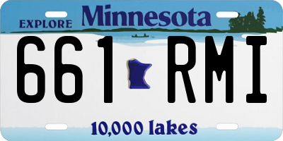 MN license plate 661RMI