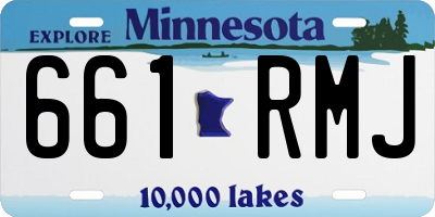 MN license plate 661RMJ