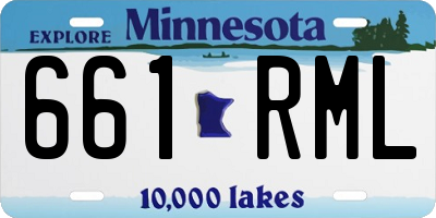 MN license plate 661RML