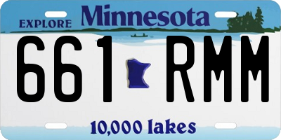 MN license plate 661RMM