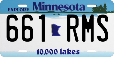 MN license plate 661RMS