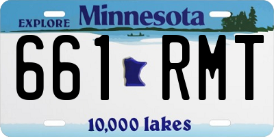 MN license plate 661RMT
