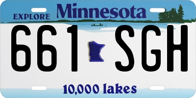 MN license plate 661SGH