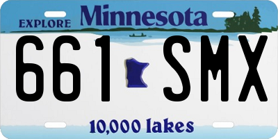 MN license plate 661SMX