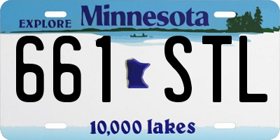 MN license plate 661STL