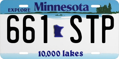 MN license plate 661STP
