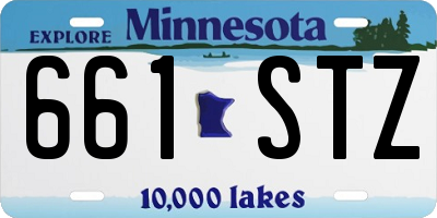 MN license plate 661STZ