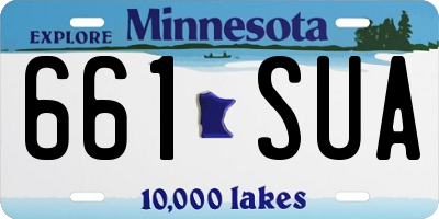 MN license plate 661SUA