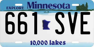 MN license plate 661SVE