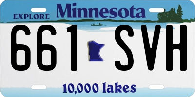 MN license plate 661SVH