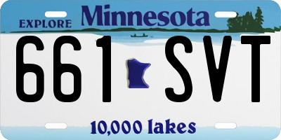 MN license plate 661SVT