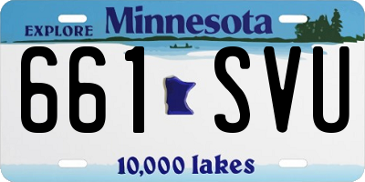 MN license plate 661SVU