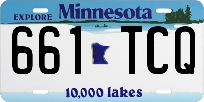 MN license plate 661TCQ