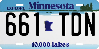 MN license plate 661TDN