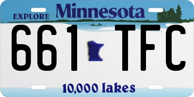 MN license plate 661TFC