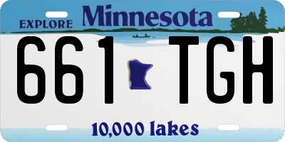 MN license plate 661TGH