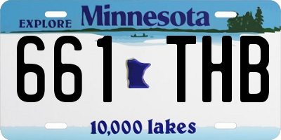MN license plate 661THB