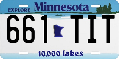 MN license plate 661TIT