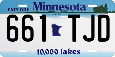 MN license plate 661TJD