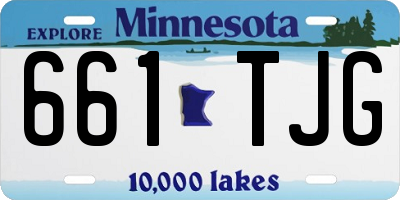 MN license plate 661TJG