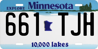 MN license plate 661TJH