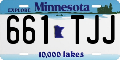 MN license plate 661TJJ
