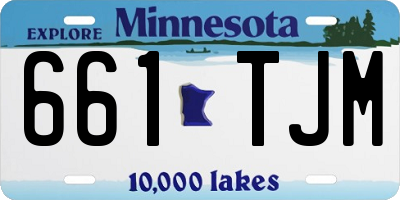 MN license plate 661TJM