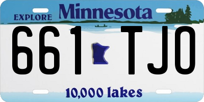 MN license plate 661TJO