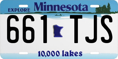 MN license plate 661TJS