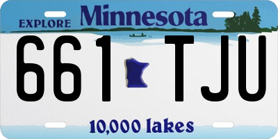 MN license plate 661TJU