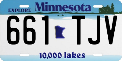 MN license plate 661TJV