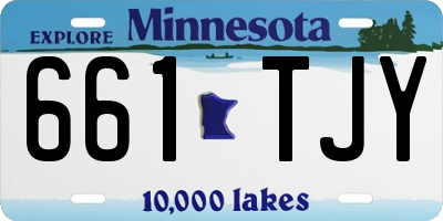MN license plate 661TJY
