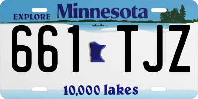 MN license plate 661TJZ